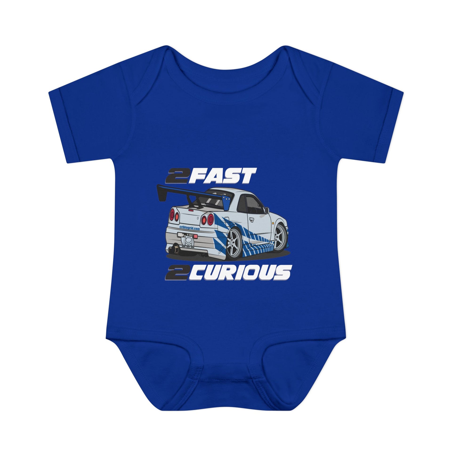 "2 Fast 2 Curious" - R34 Skyline Infant Bodysuit