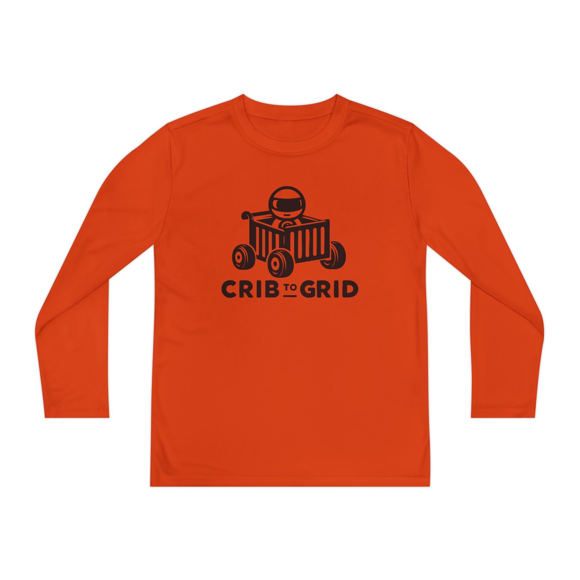 Crib to Grid - Youth Long Sleeve Competitor Tee